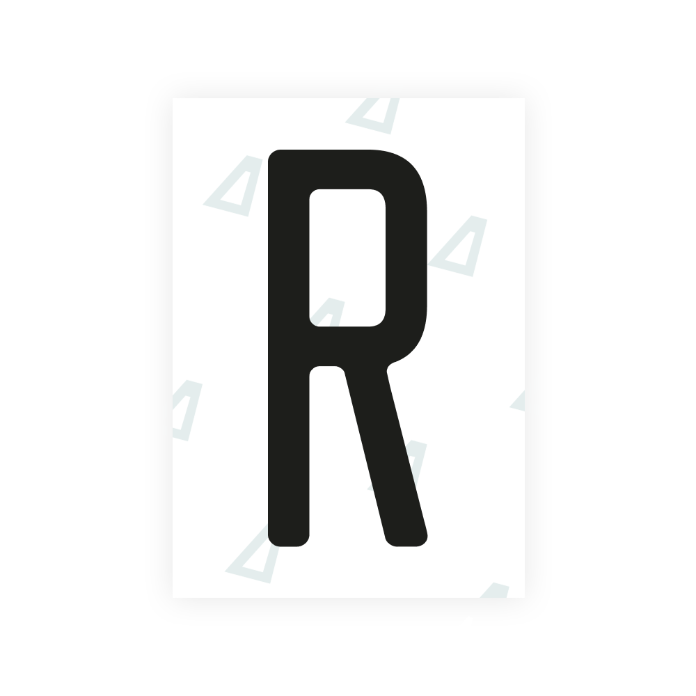 Alite Nanofilm for US (Utah 2023 - Square) license plates - Symbol "R"