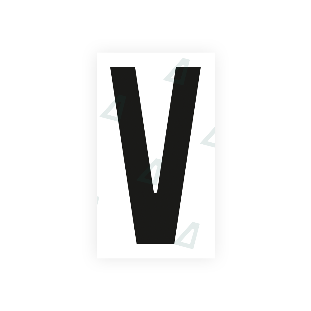 Alite Nanofilm for Czech Republic license plates - Symbol "V" - Alite