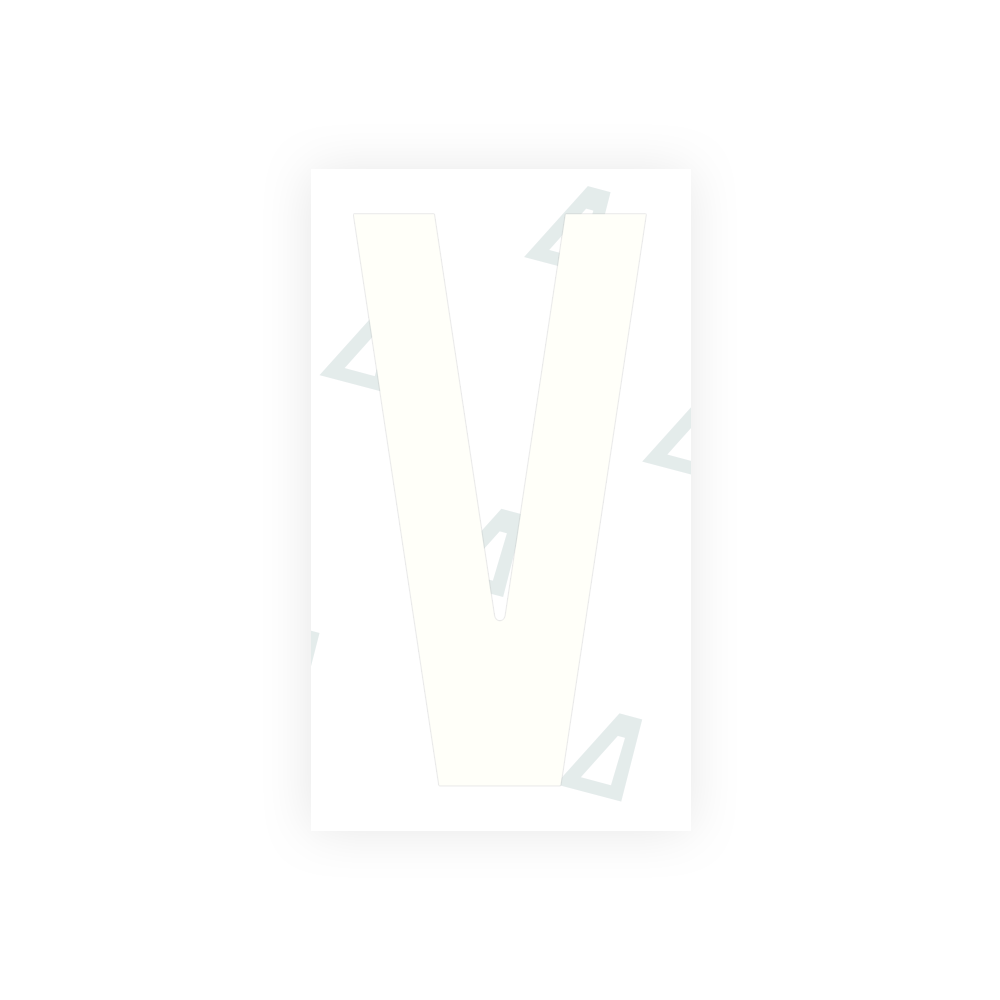 Alite Nanofilm for Czech Republic license plates - Symbol "V" - Alite