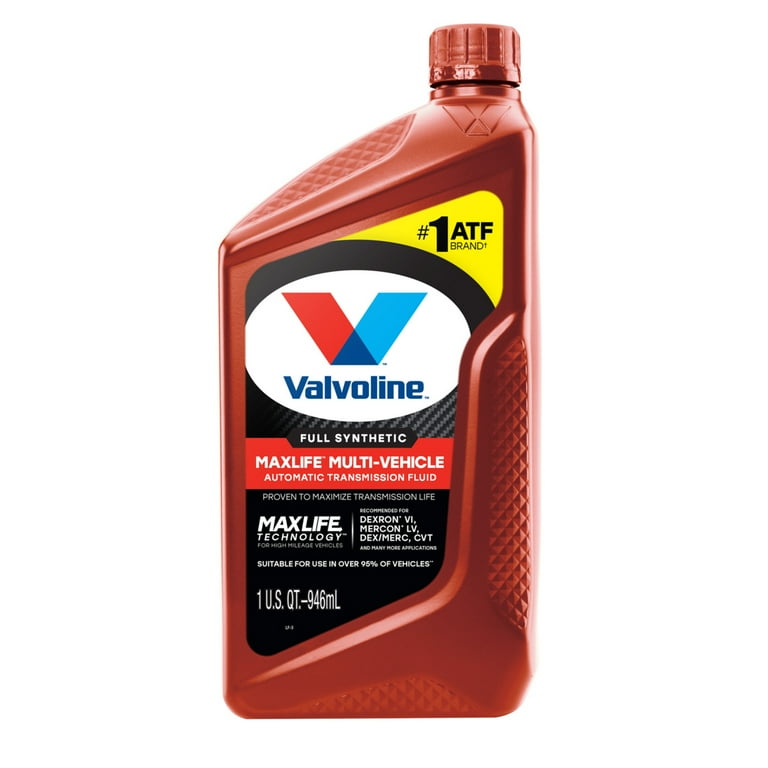 Valvoline MaxLife Multi-Vehicle Full Synthetic Automatic Transmission Fluid 1 QT, Size: 1 Quart