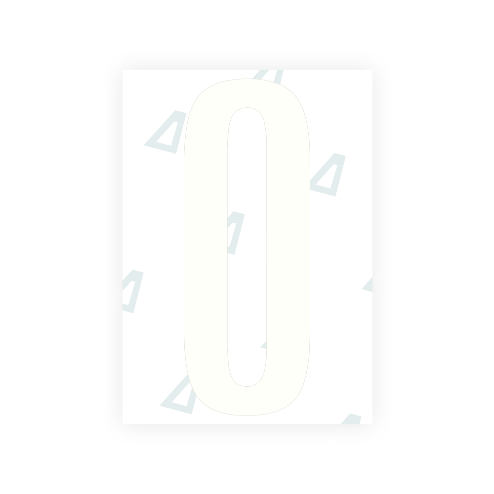 Alite Nanofilm for US (Washington DC) license plates - Symbol "0"