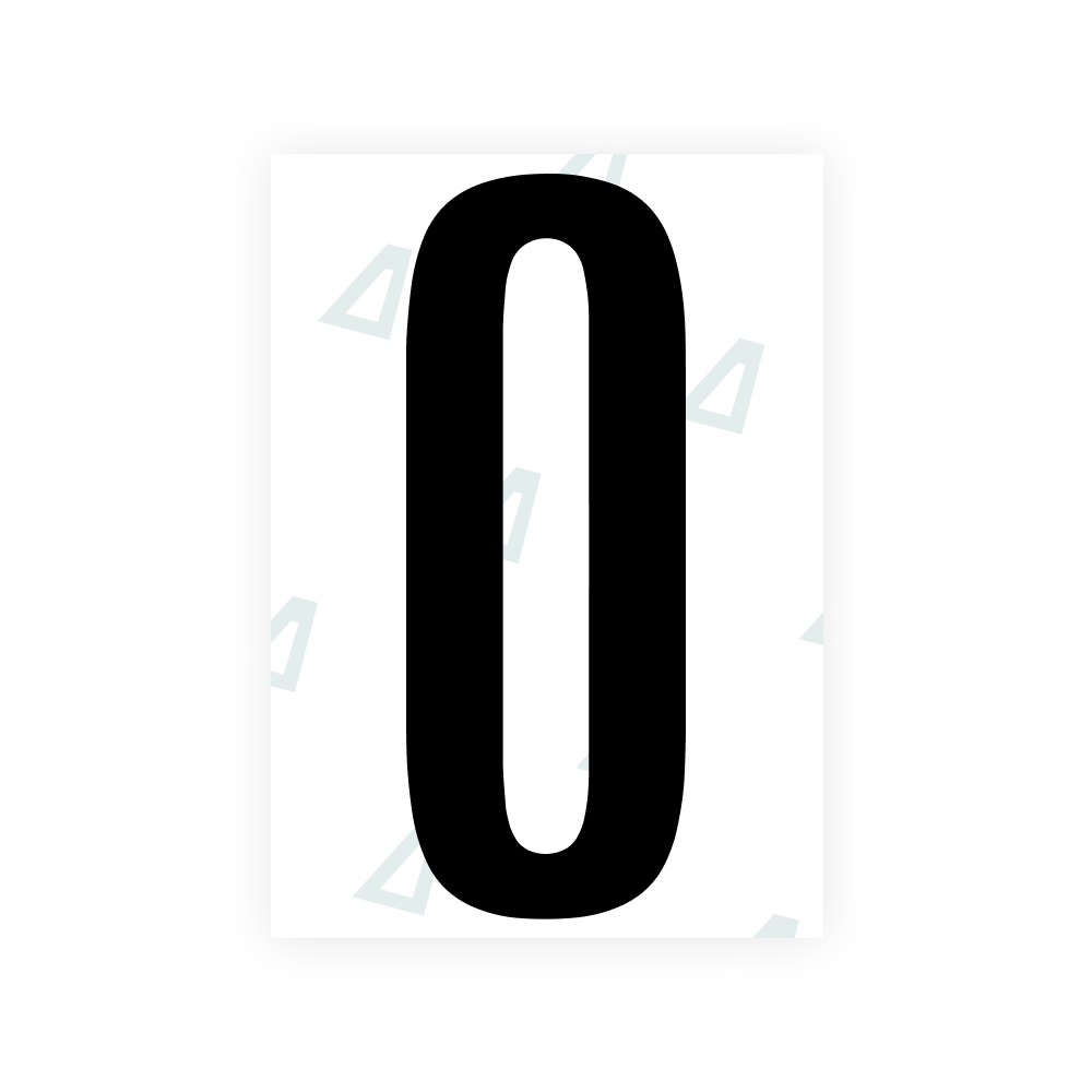 Alite Nanofilm for US (Washington DC) license plates - Symbol "0"