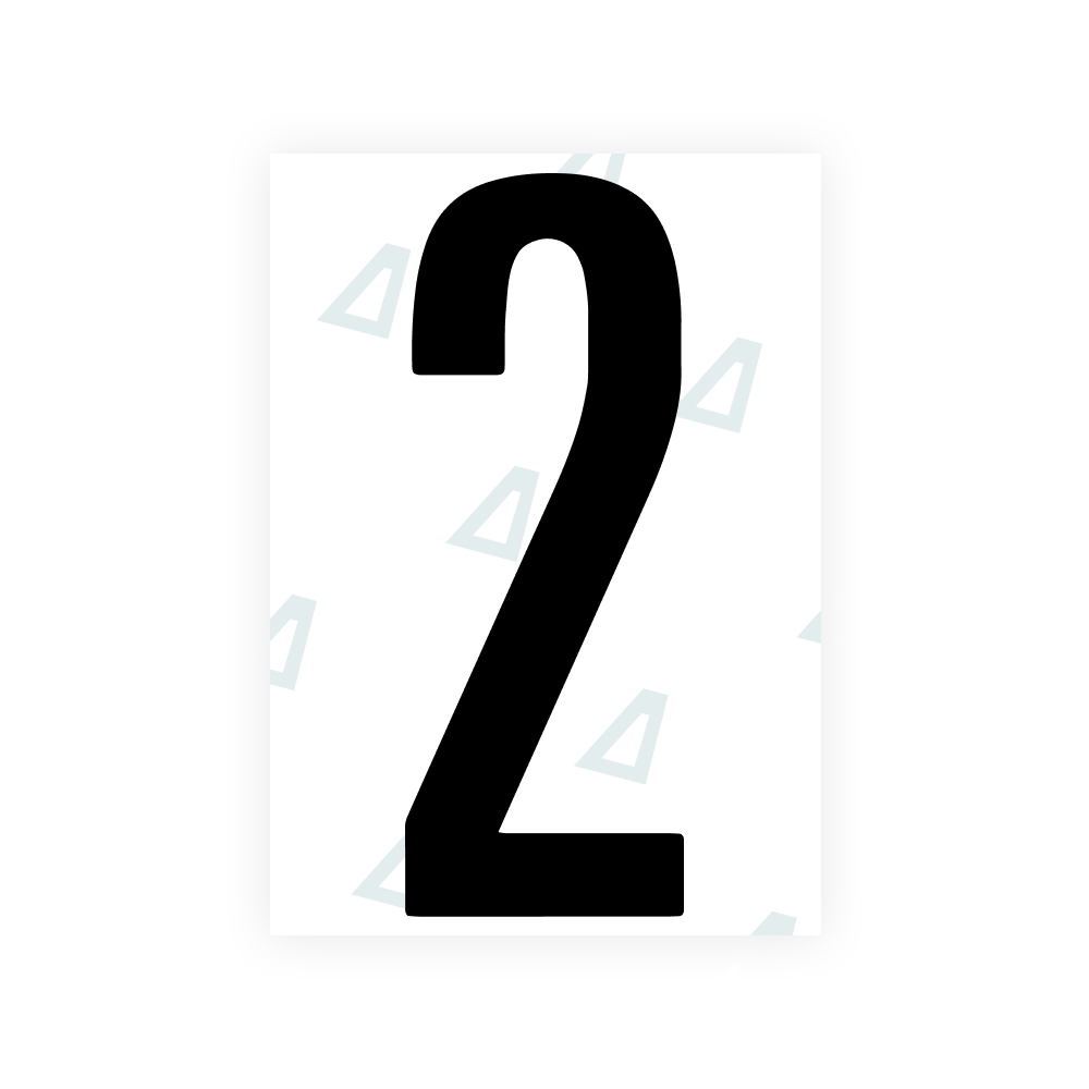 Alite Nanofilm for US (Washington DC) license plates - Symbol "2"