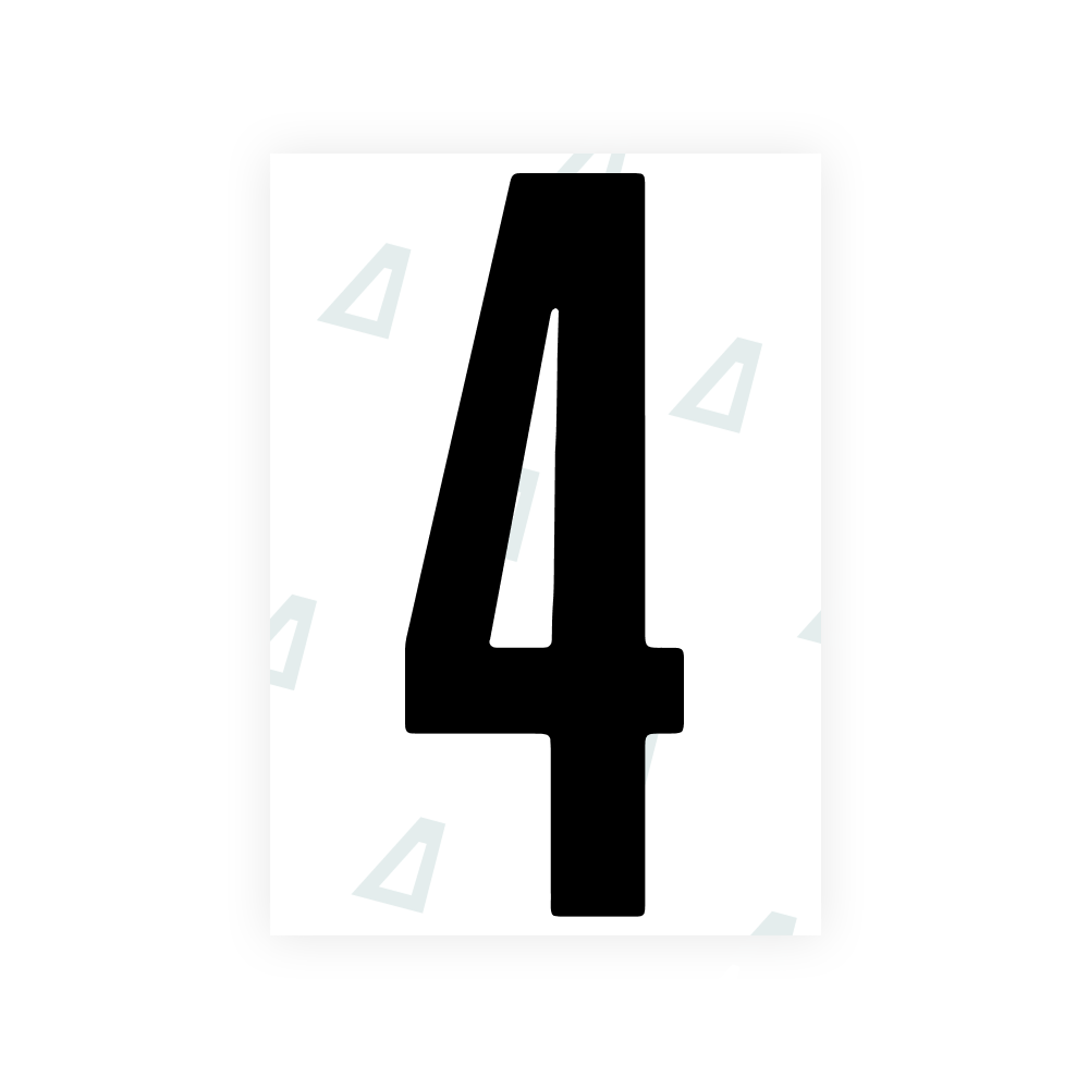 Alite Nanofilm for US (Washington DC) license plates - Symbol "4"