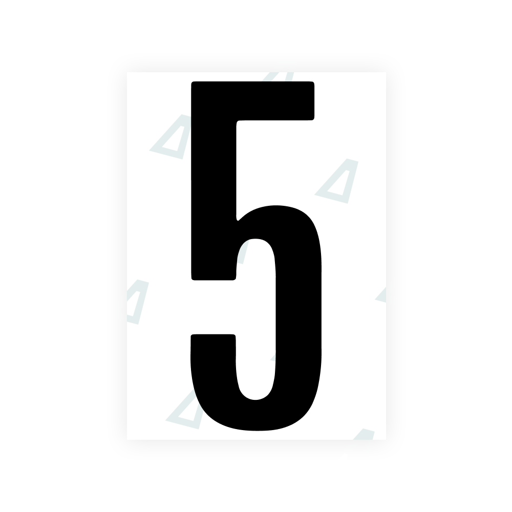 Alite Nanofilm for US (Washington DC) license plates - Symbol "5"