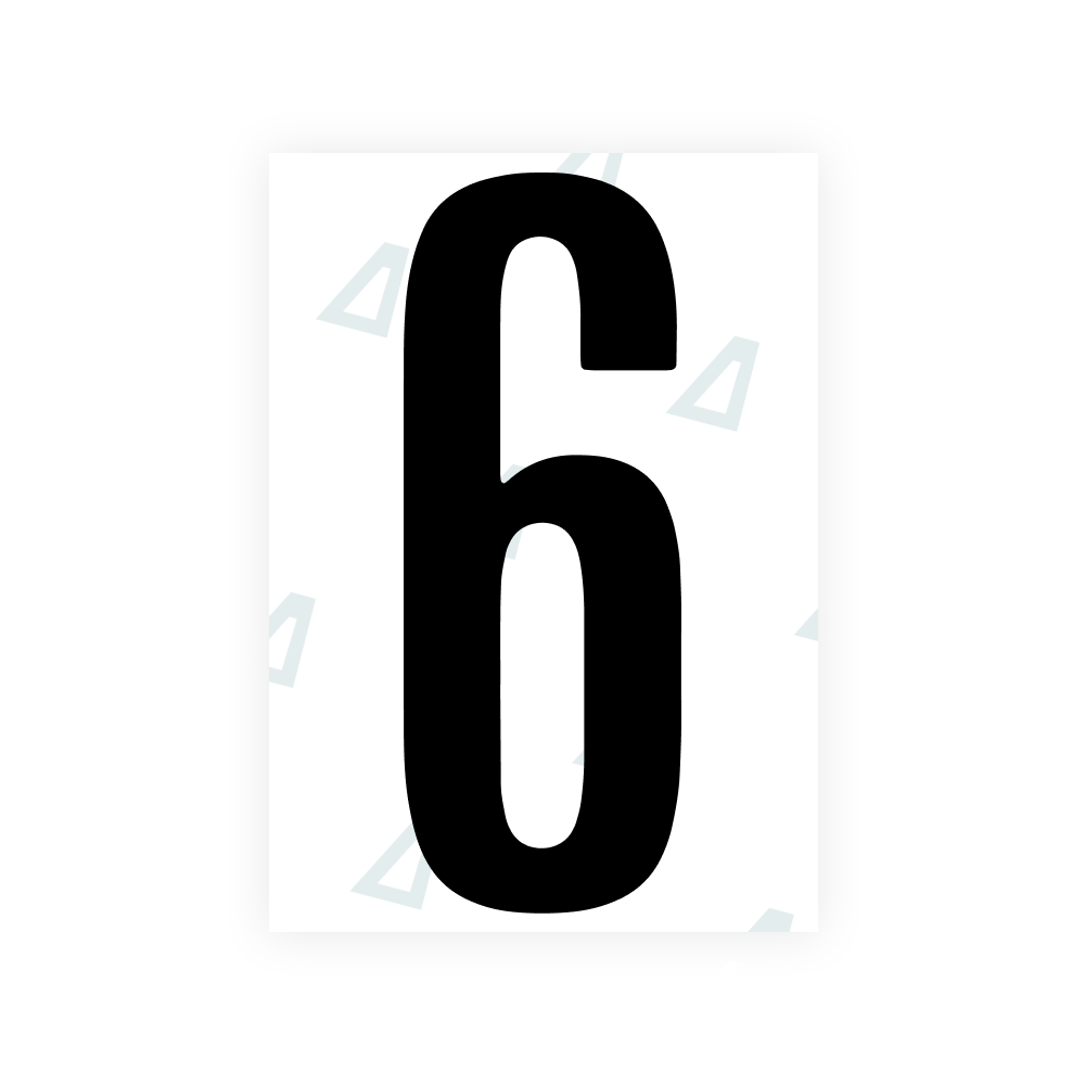 Alite Nanofilm pour plaques d'immatriculation américaines (Washington DC) - Symbole « 6 »