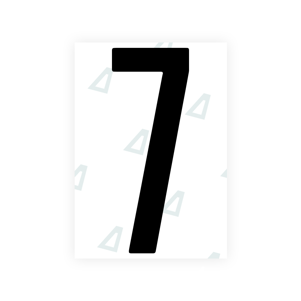 Alite Nanofilm for US (Washington DC) license plates - Symbol "7"