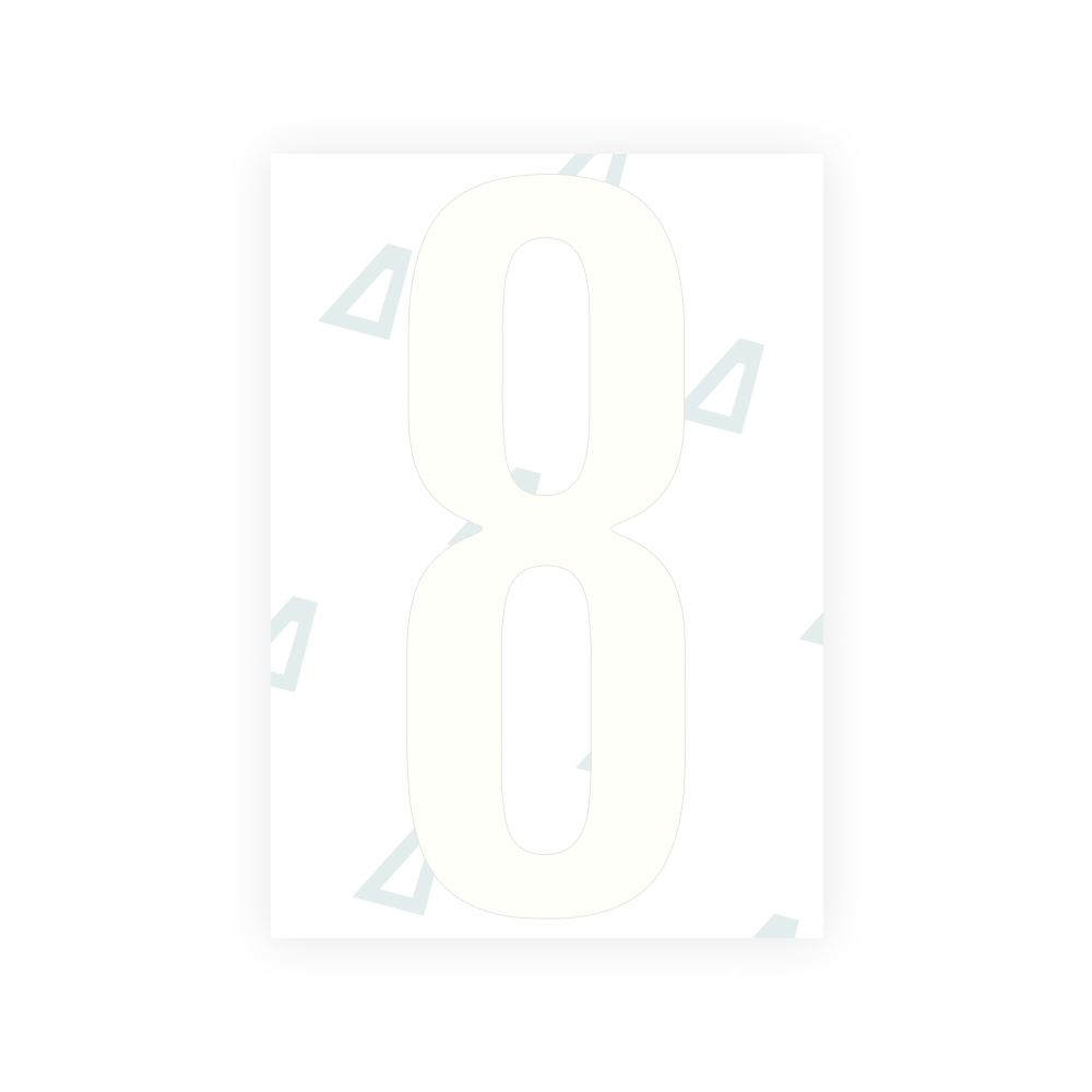Alite Nanofilm for US (Washington DC) license plates - Symbol "8"