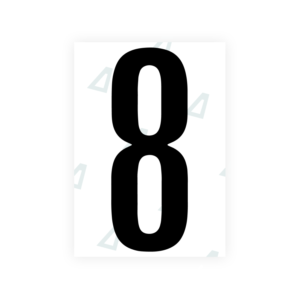 Alite Nanofilm for US (Washington DC) license plates - Symbol "8"