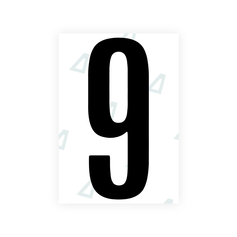 Alite Nanofilm pour plaques d'immatriculation américaines (Washington DC) - Symbole « 9 »