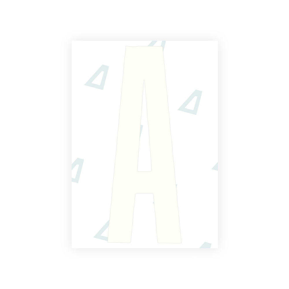 Alite Nanofilm for US (Washington DC) license plates - Symbol "A"