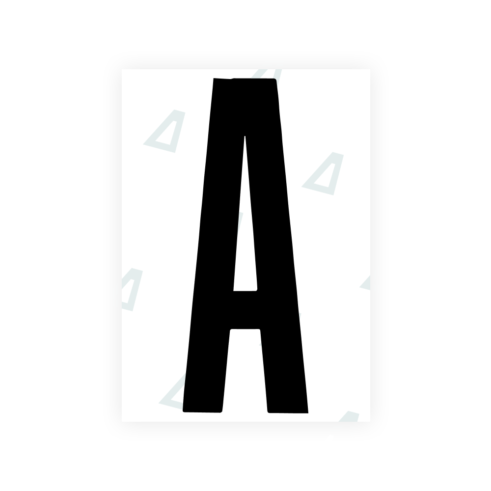 Alite Nanofilm for US (Washington DC) license plates - Symbol "A"