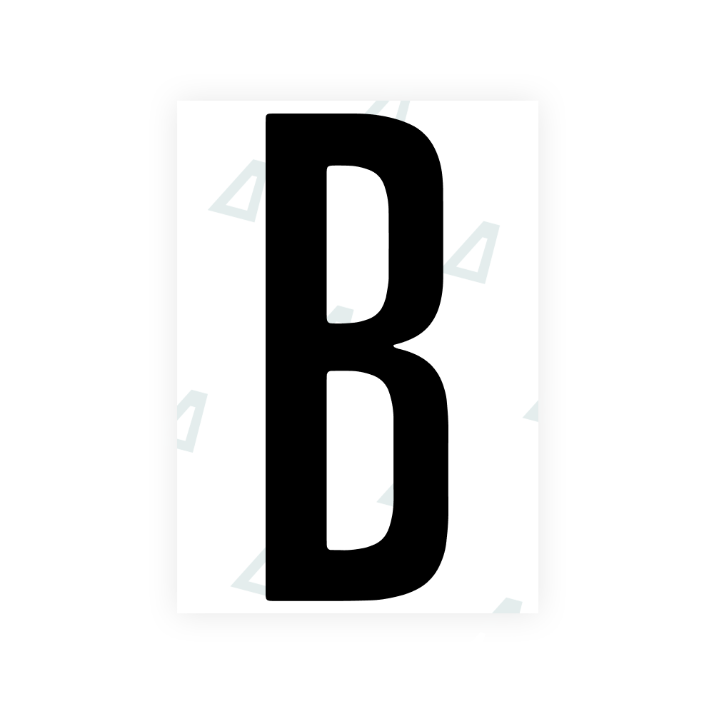 Alite Nanofilm for US (Washington DC) license plates - Symbol "B"