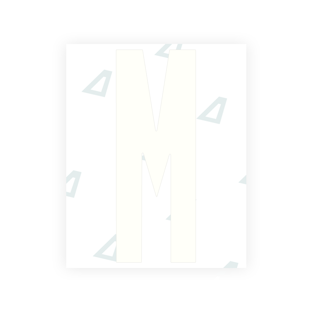 Alite Nanofilm for US (Washington DC) license plates - Symbol "M"