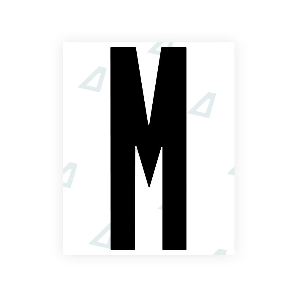 Alite Nanofilm for US (Washington DC) license plates - Symbol "M"