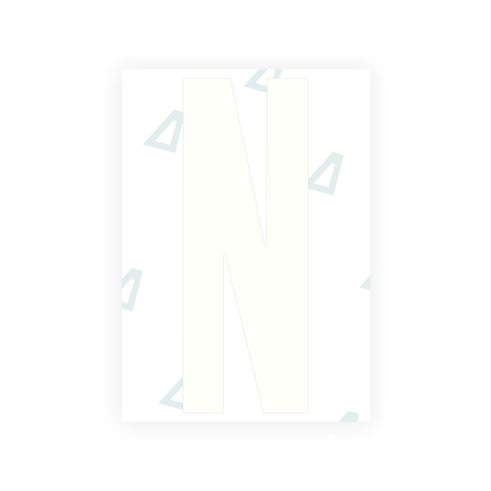 Alite Nanofilm for US (Washington DC) license plates - Symbol "N"