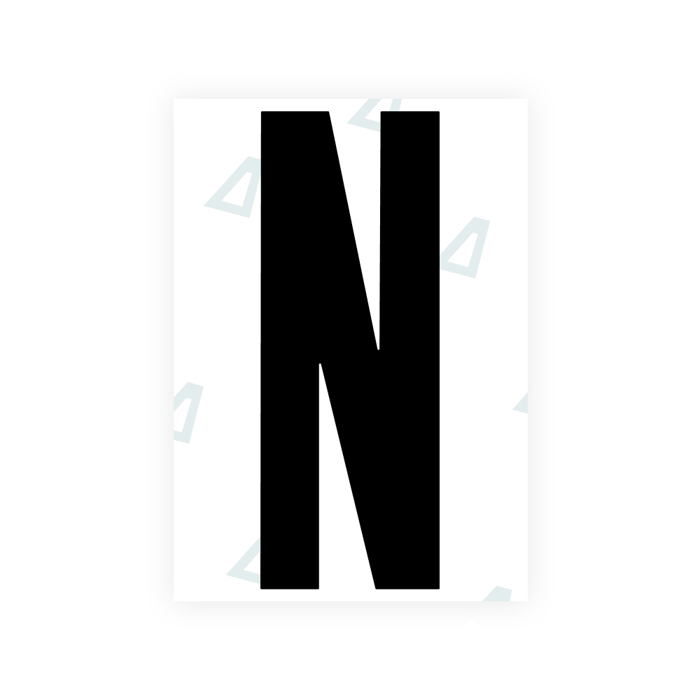 Alite Nanofilm for US (Washington DC) license plates - Symbol "N"