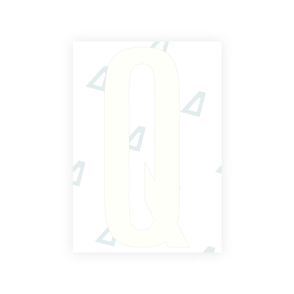 Alite Nanofilm for US (Washington DC) license plates - Symbol "Q"