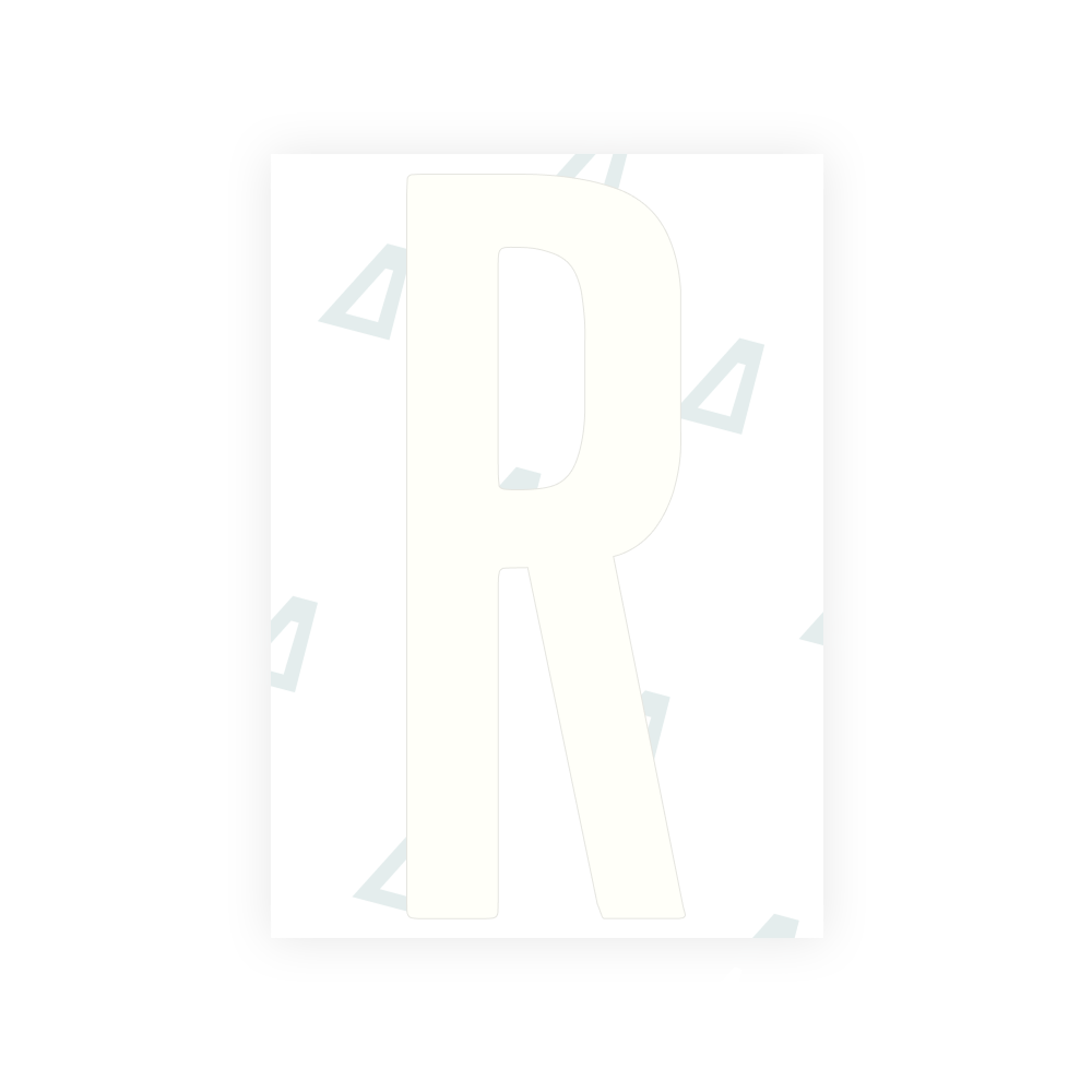 Alite Nanofilm for US (Washington DC) license plates - Symbol "R"