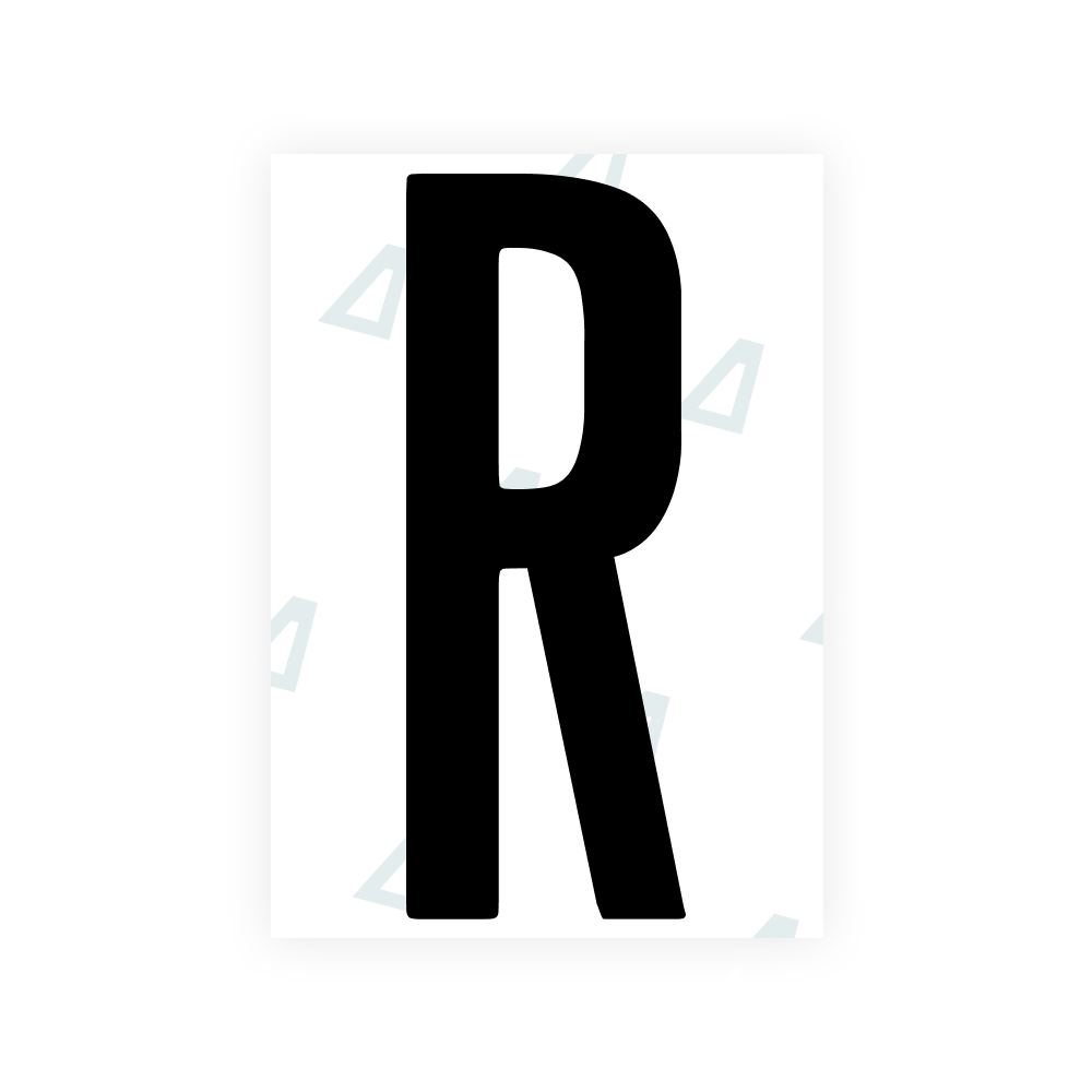 Alite Nanofilm for US (Washington DC) license plates - Symbol "R"