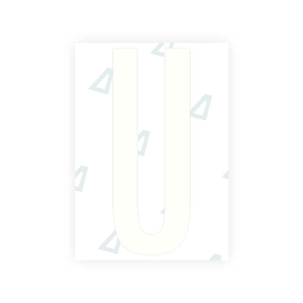 Alite Nanofilm for US (Washington DC) license plates - Symbol "U"