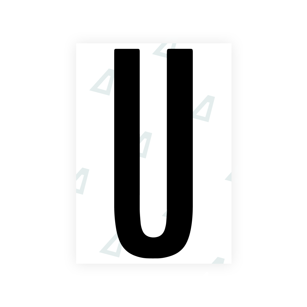 Alite Nanofilm for US (Washington DC) license plates - Symbol "U"