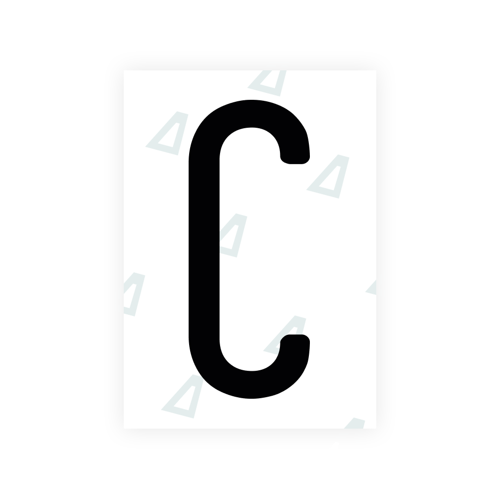 Alite Nanofilm pour les plaques d'immatriculation des États-Unis (État de Washington 2010) - Symbole "C"