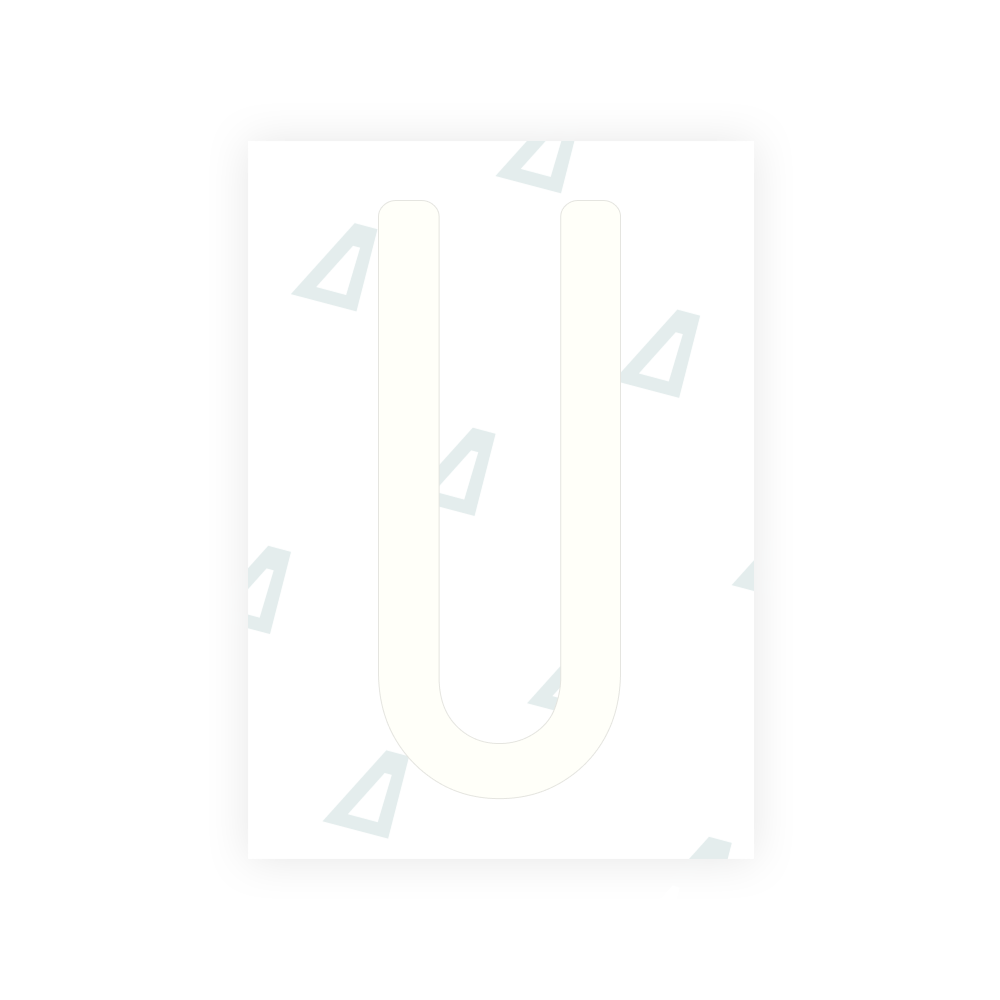 Alite Nanofilm pour les plaques d'immatriculation des États-Unis (État de Washington 2010) - Symbole "U"