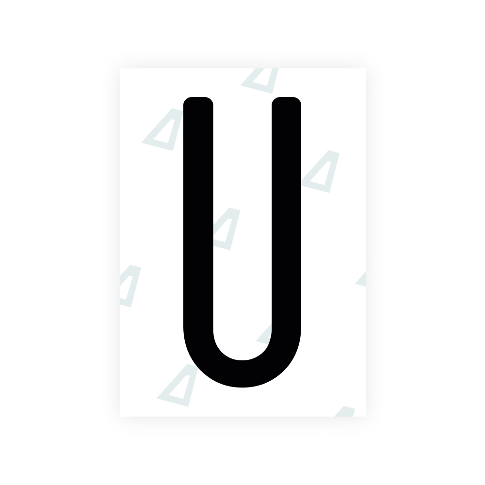 Alite Nanofilm pour les plaques d'immatriculation des États-Unis (État de Washington 2010) - Symbole "U"