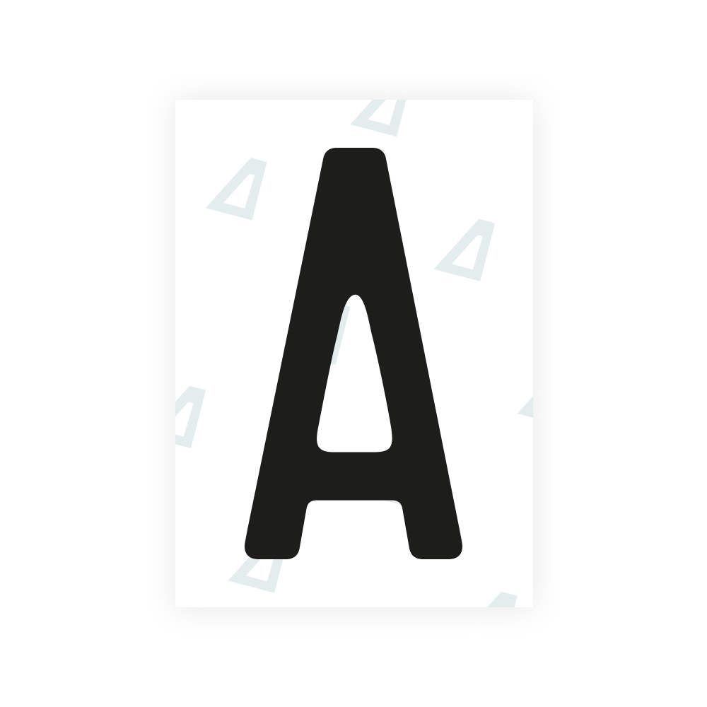 Alite Nanofilm for US (West Virginia 1982) license plates - Symbol "A"