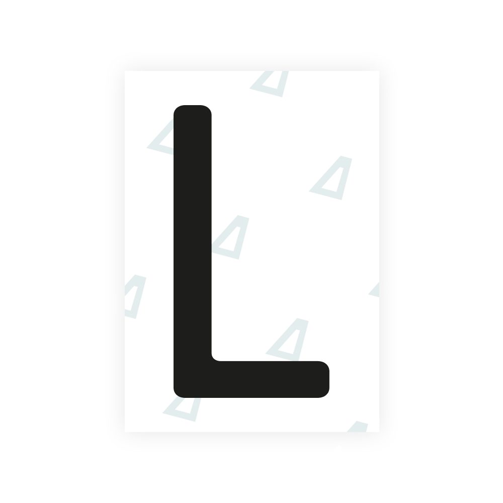 Alite Nanofilm for US (West Virginia 1982) license plates - Symbol "L"