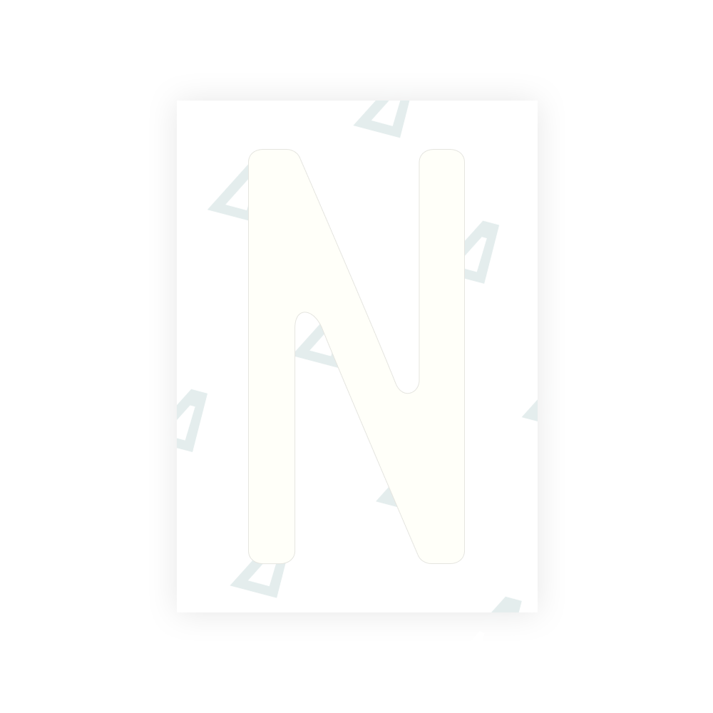 Alite Nanofilm for US (West Virginia 1982) license plates - Symbol "N"