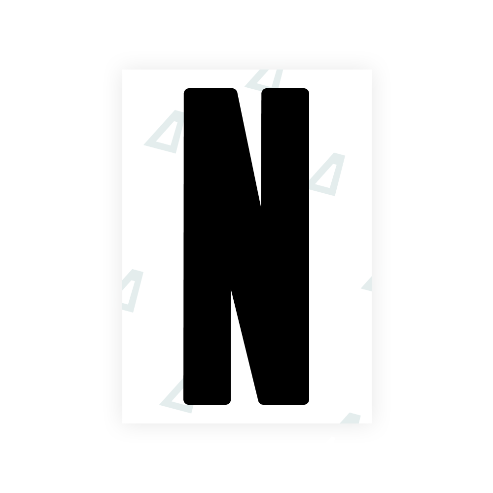 Alite Nanofilm for US (Wyoming 2008) license plates - Symbol "N"