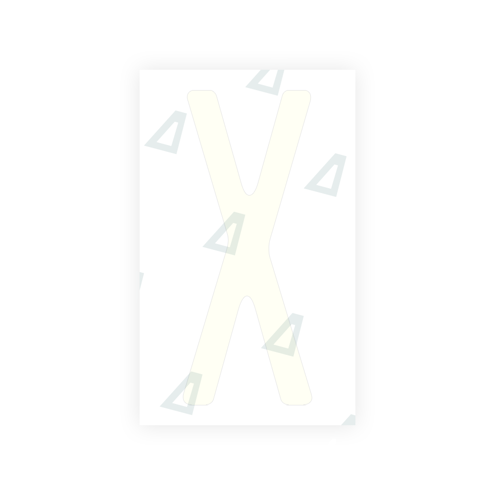 Alite Nanofilm for US (New Jersey - Embossed) license plates - Symbol "X" - Alite