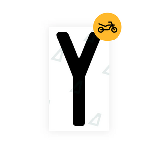 Alite Nanofilm for Switzerland Moto license plates - Symbol "Y" - Alite