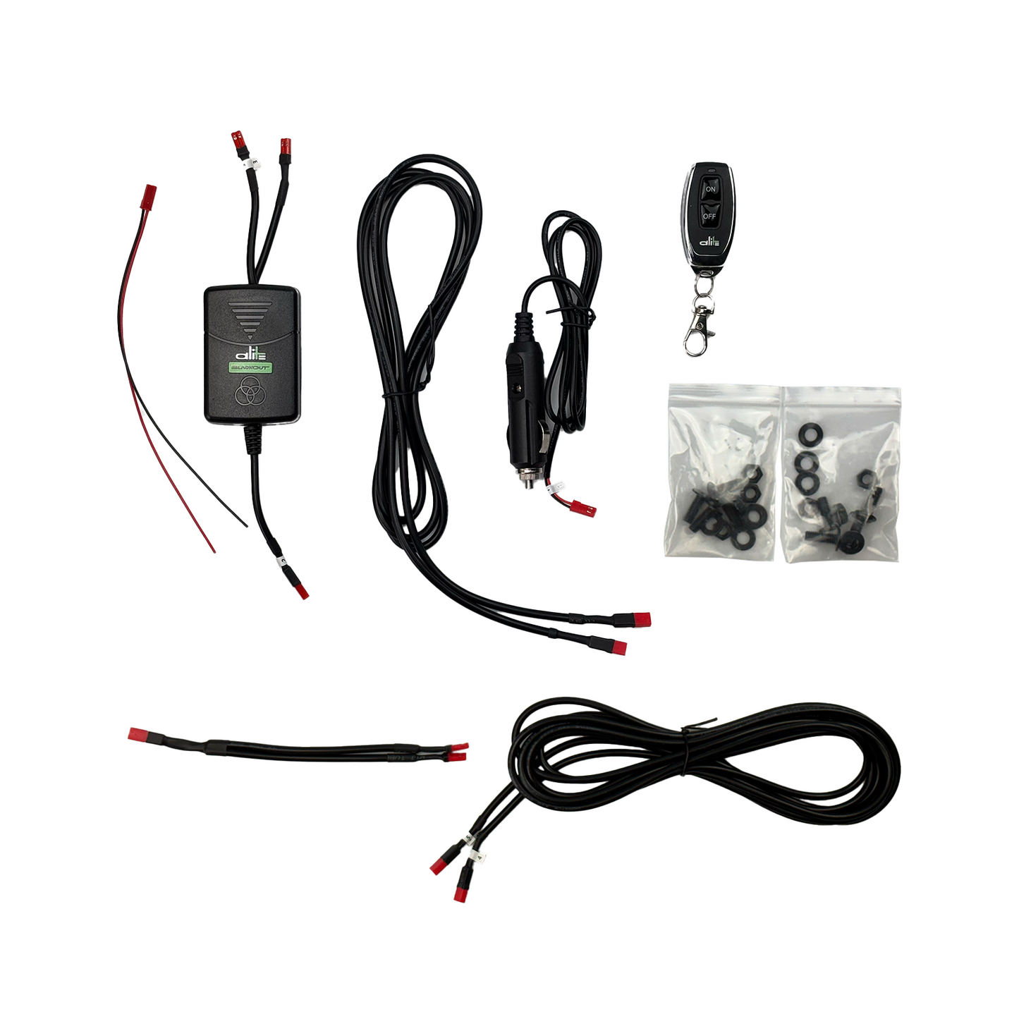 Alite Blackout License Plate Hider - Front and Rear kit (EU version) - Alite
