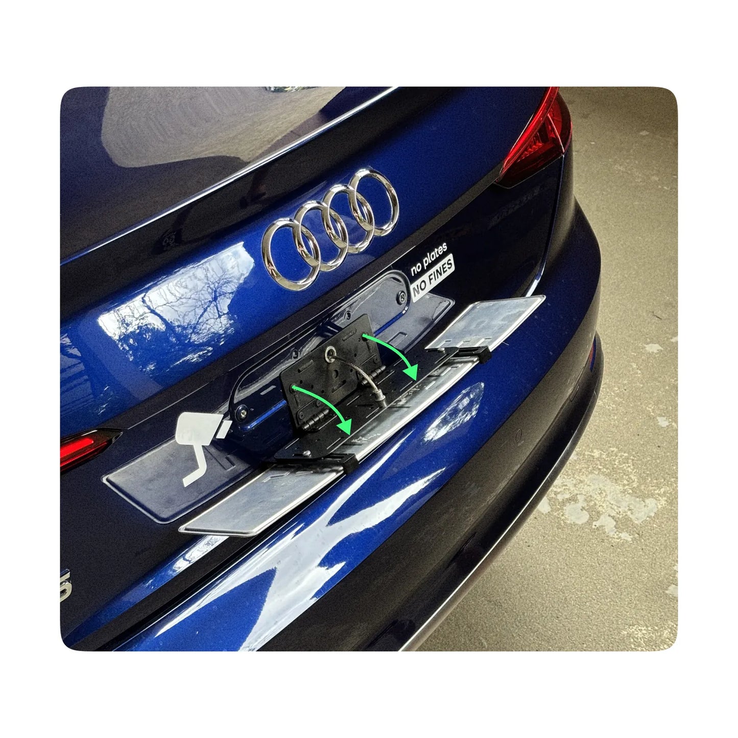 Alite Flipper Folding frame for both license plates