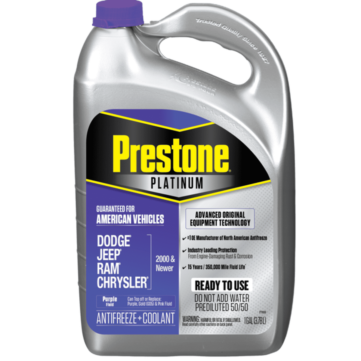 Anticongelante y refrigerante Prestone Platinum OE Dodge 15 años/350.000 millas