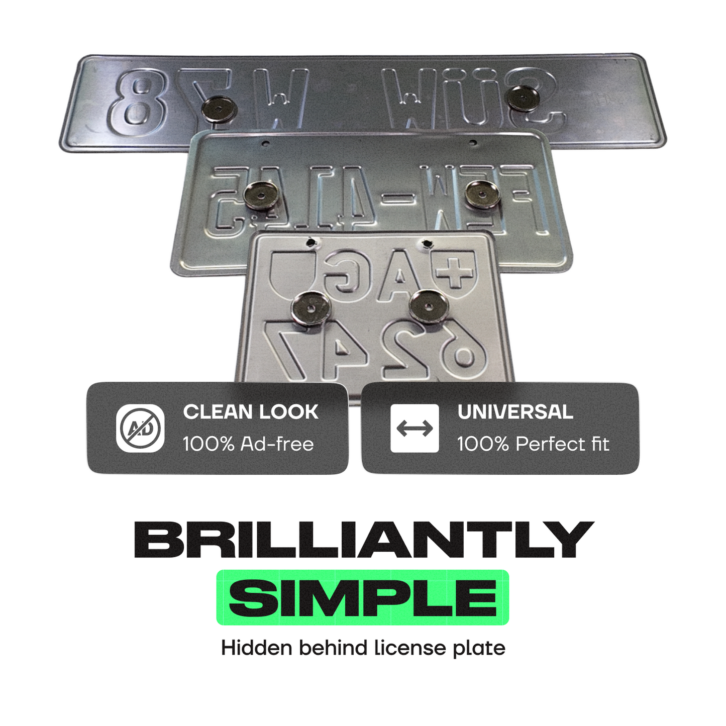 magnetic license plate holder