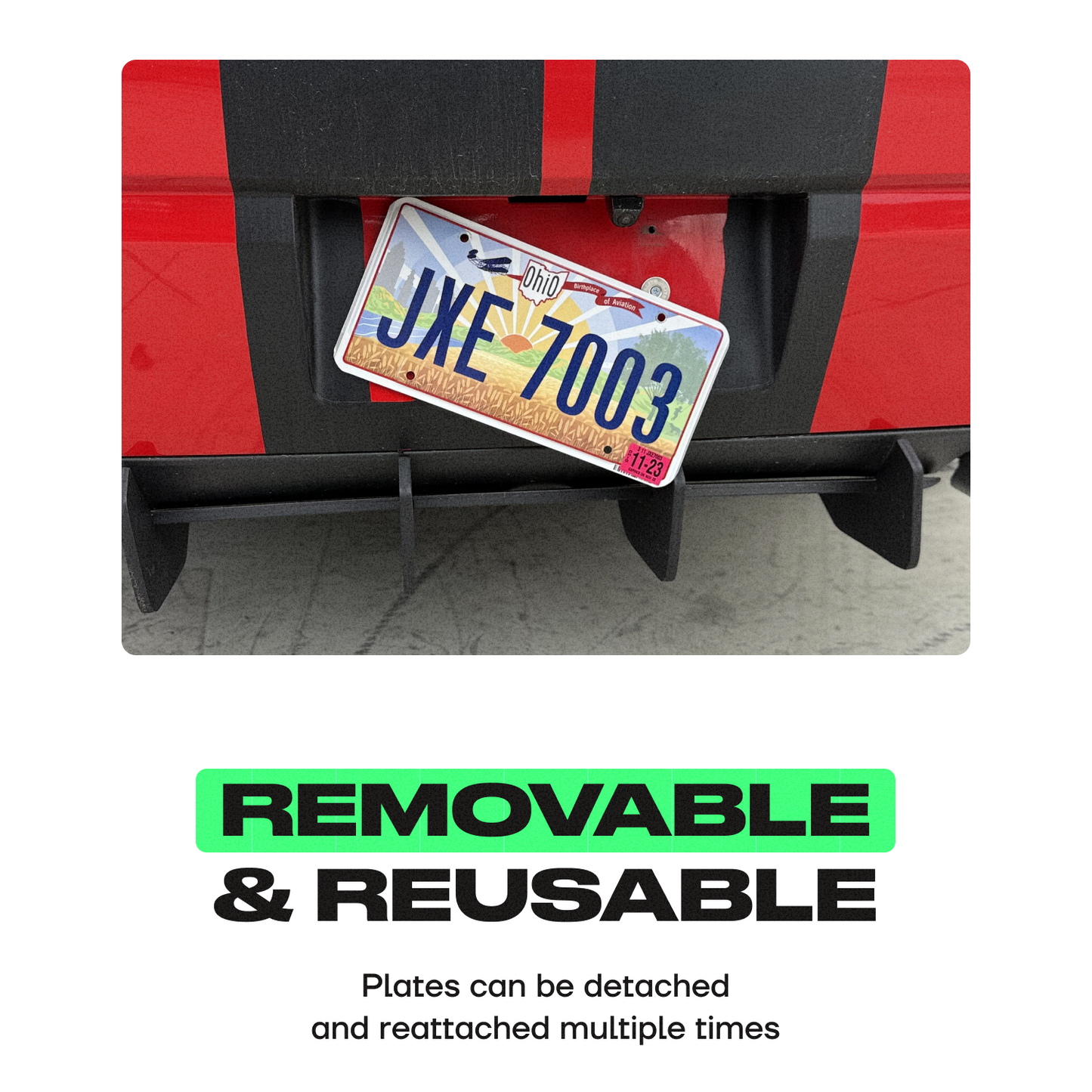magnetic license plate holder