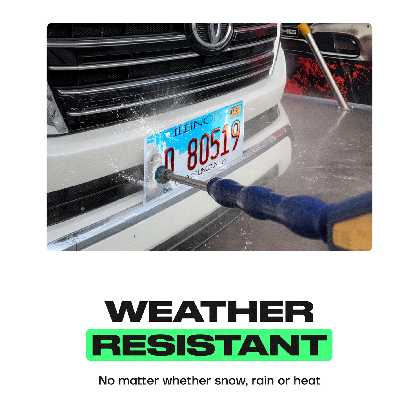 magnetic license plate holder