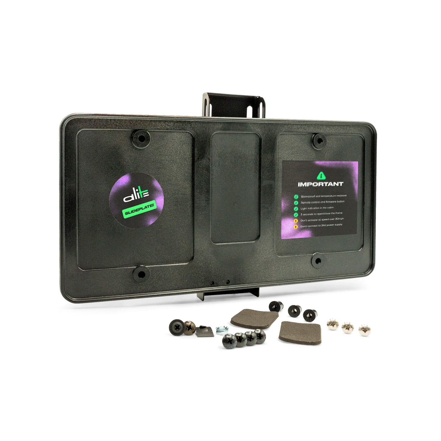 Dark Slate Gray Alite Slideplate license pate hider - single kit (US version)