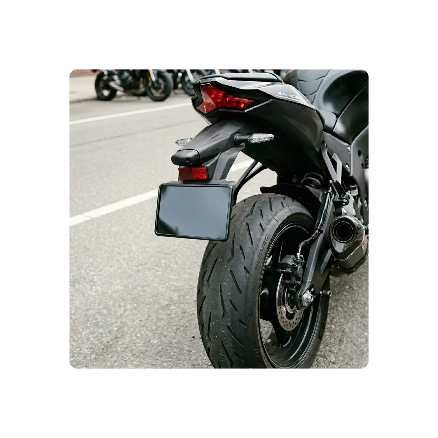 Cubierta para matrícula Alite Blackout Moto - Kit individual (versión para EE. UU.)
