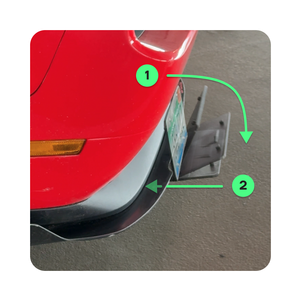 Alite Slideplate License Plate Hider - Single kit (US version)