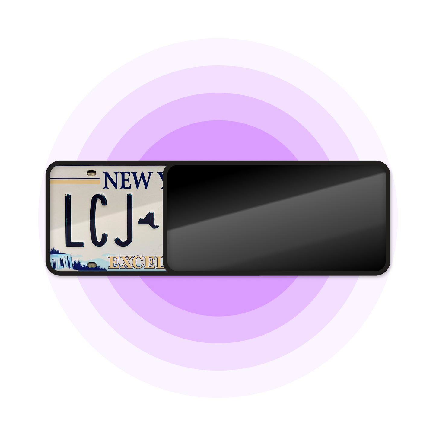 blackout license plate cover