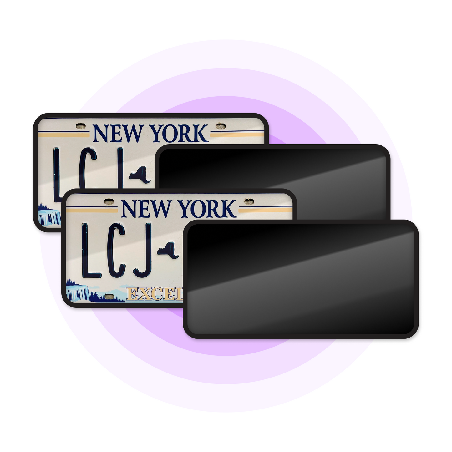 blackout license plate cover