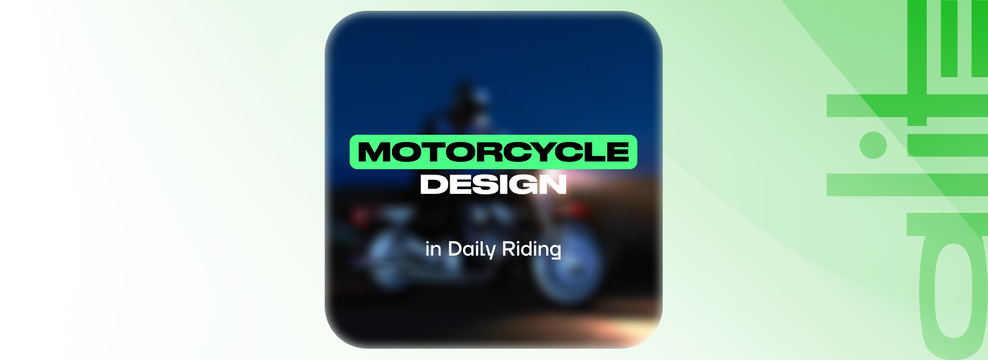 How Motorcycle Design Affects Daily Riding Experience