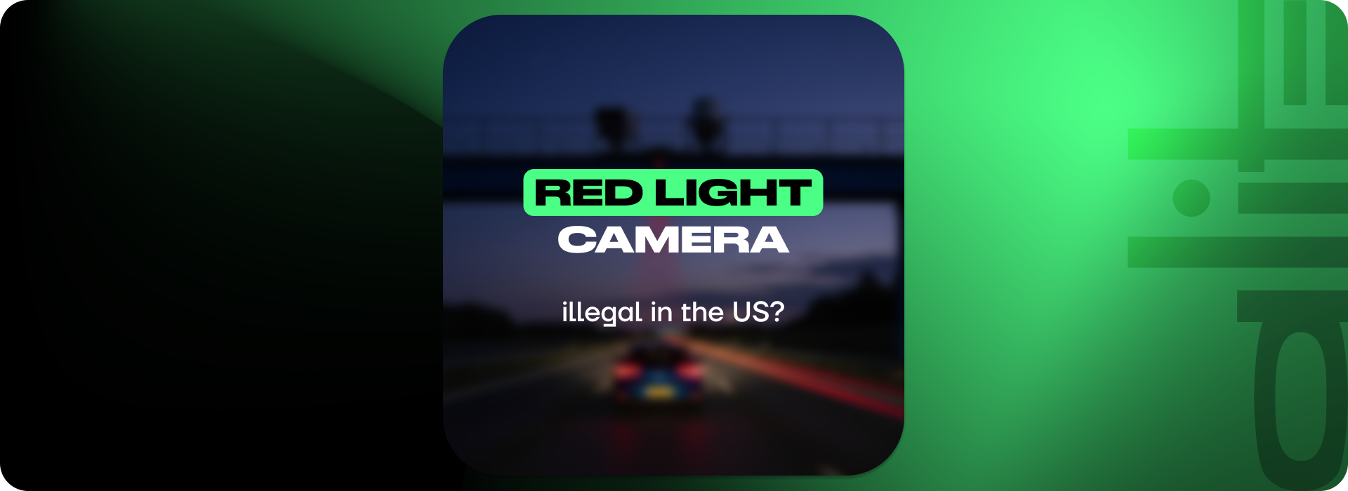 How speed cameras work?