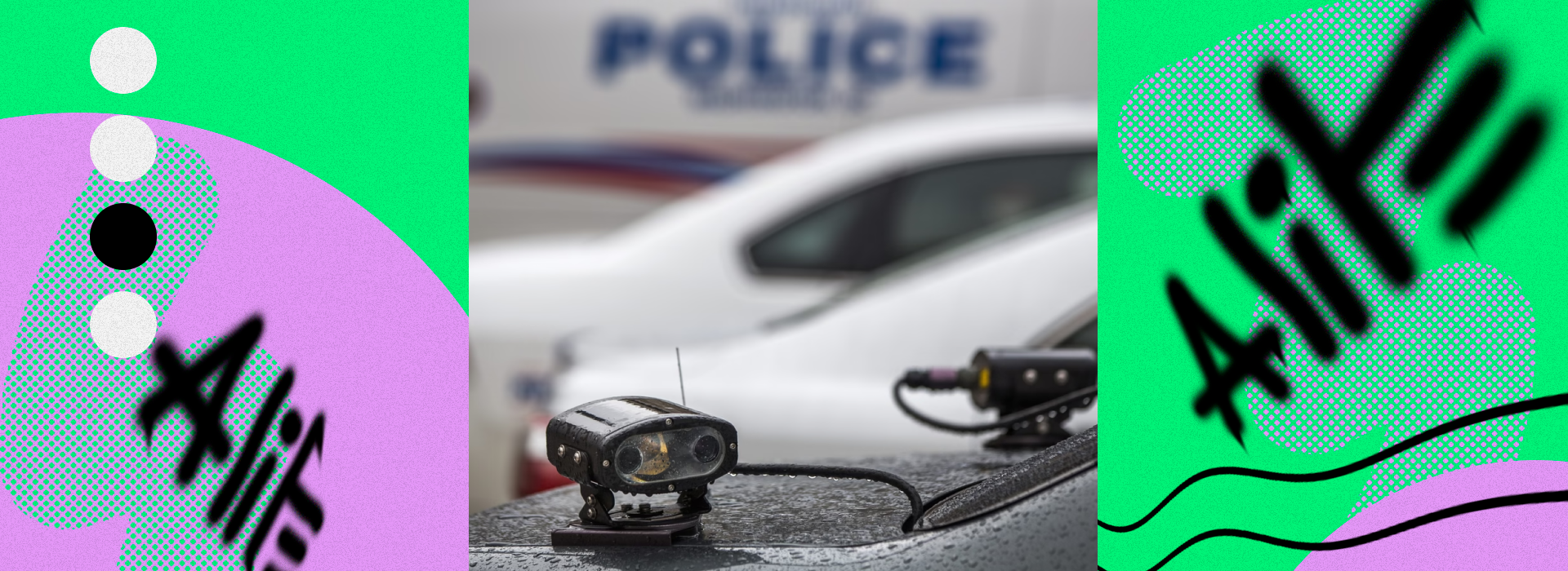 Lecteurs de plaques d'immatriculation sur les voitures de police