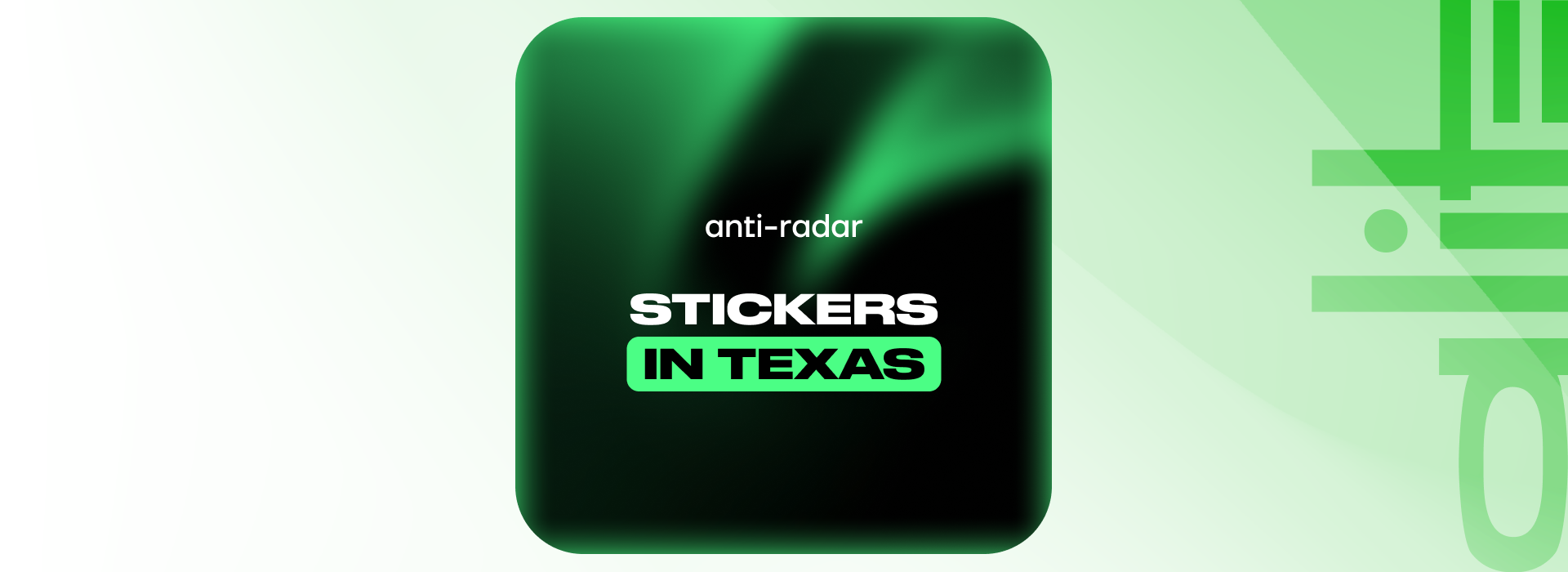 Texas Highway Cameras: Anti Radar Sticker in Open Road Conditions